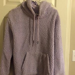Revamped lilac cozy teddy sweater